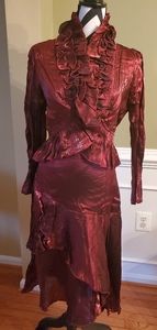 Rossi Roma - 2 piece silk/polyester, small